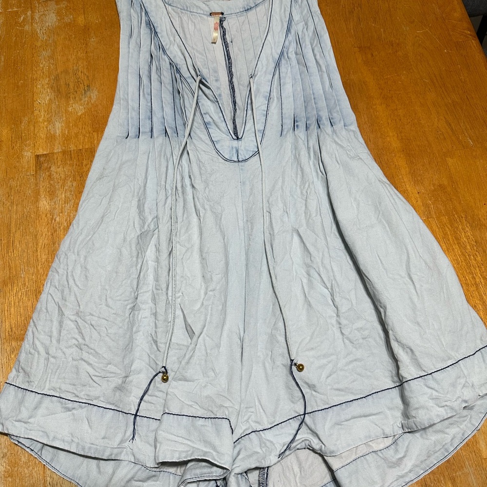 UO Light Blue Sleeveless Romper